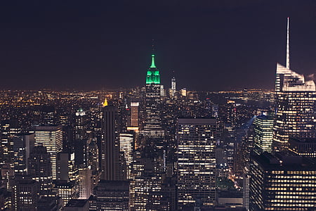 siva, zgrada, beton, New york, grad, linija horizonta, zgrada