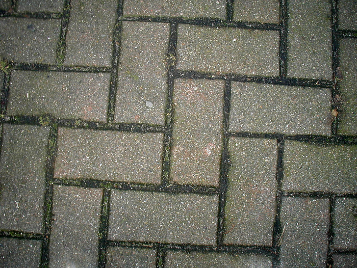 dlažobné kocky, betónová, kamene, chodník, vzor