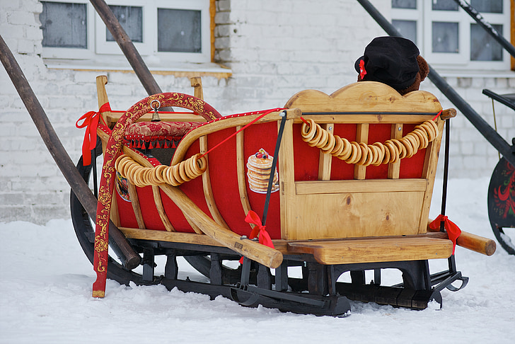 sled, rest, russia, winter, cristmas, ride