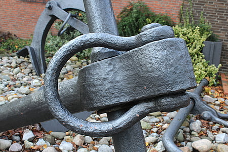 anchor, iron, metal, grey, steel, hook, eyelet