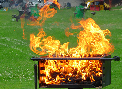 fire, bbq, grill, flame, hot, heat, barbeque