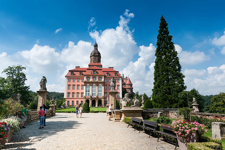 Książ, Castle, prints kivi, Poola, päike, suvel, Sileesia