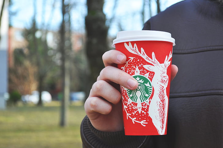 juoma, kahvi, Cup, käsi, kuuma juoma, latte, Starbucks