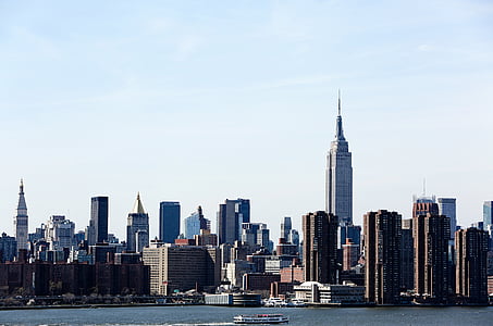 Şehir, şehir merkezinde, New york, manzarası