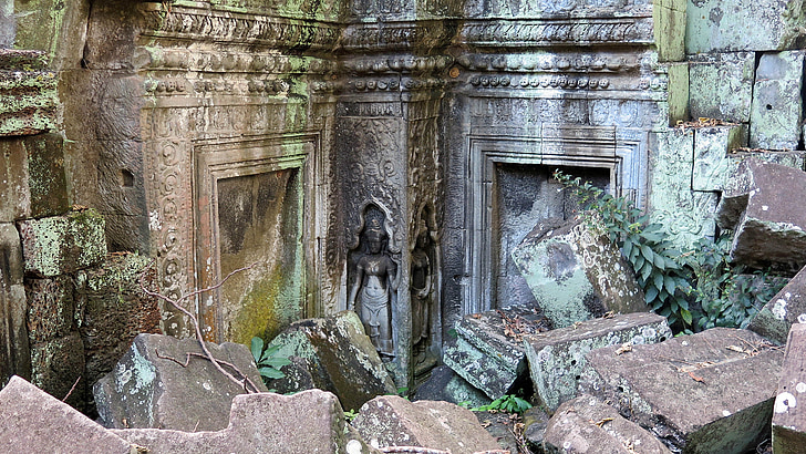 Kambodža, Angkor, tempelj, Ta prohm, Zgodovina, Aziji, tempelj kompleks