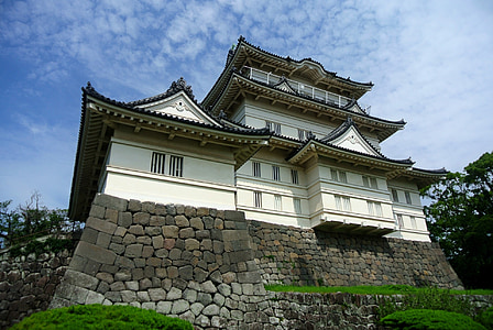Замок, Одавара, Япония, Архитектура, здание, Ориентир, город