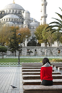 Isztambul, Cami, Törökország, Hagia sophia, a minaret, Sultanahmet, iszlám