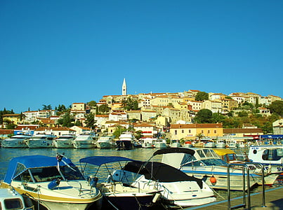 Vrsar, Holiday, paradis, sommar, Istrien, Kroatien, halvön