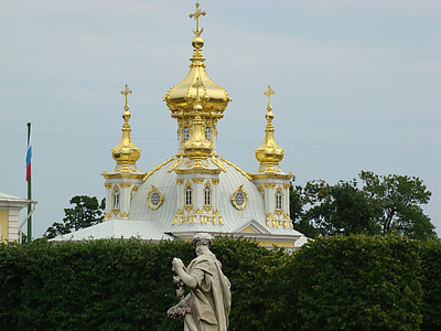 купол, злато, бяло, Санкт Петербург, съвети, трио