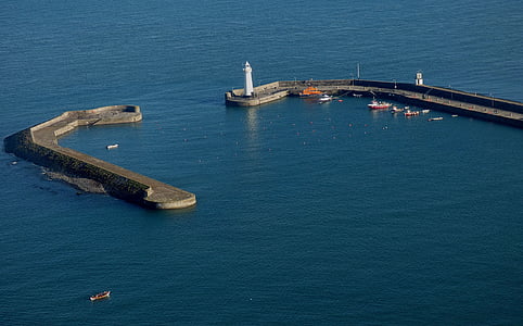 hamnen, Lighthouse, havet, kusten, Beacon, säkerhet, båt