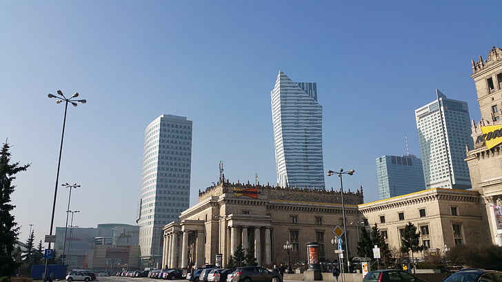 företag, Warszawa, staden, Polen, turism, arkitektur, Kulturpalatset