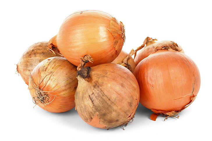 onion bulbs, food, fresh, healthy, ingredient, isolated, onions