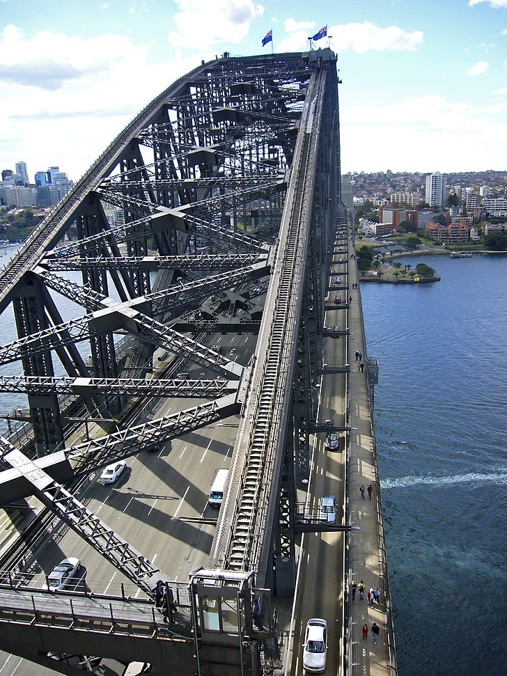 Sydney, Harbour bridge, Ausztrália, híd, Port