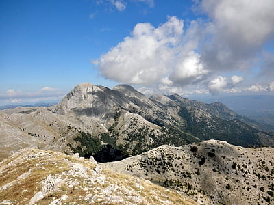 разположени, Лакония, Гърция, пейзаж, планински, природата, планински връх