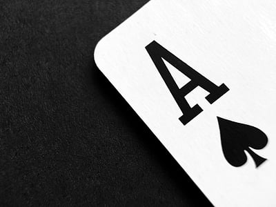 ACE, inzet, Business, kaart, Casino, conceptuele, gokken