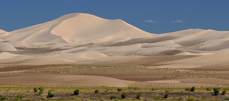 Mongólia, Góbi, forró, dűne, sivatag, sivatagi táj, természet
