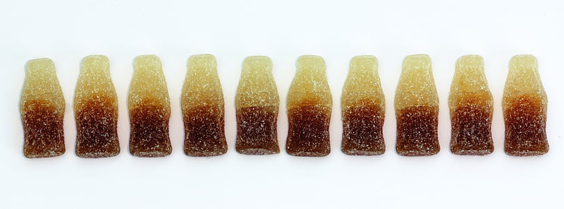 cola, sweets, fizzy, chewy, cola bottles, confection, sweeties