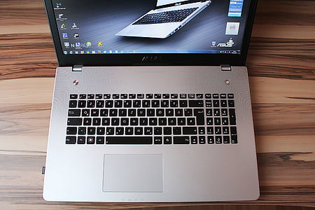 laptop, klávesnica, kľúče, datailaufnahme, počítač, Technológia, Tabuľka