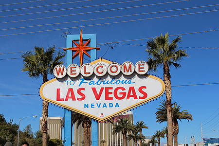 Las vegas, segno, Nevada, Casinò, gioco d'azzardo, punto di riferimento, saluto