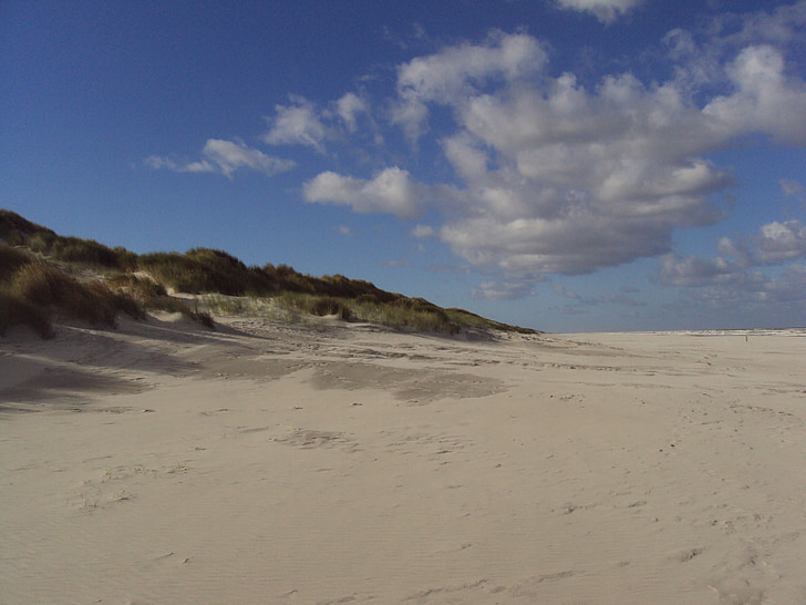 plage, marais salant, Ameland, sable, dune de sable, nature, désert