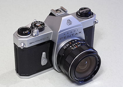 Asahi, Pentax, Spotmatic, Spotmatic f, cámara, 35 mm, película