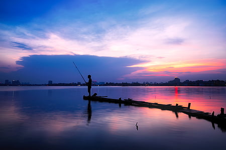 Vietnam, Sky, oblaky, západ slnka, súmraku, farby, Bay