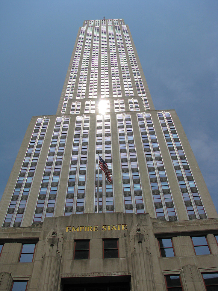 Empire state building, New York-i, NY, NYC, New york city, város, felhőkarcoló