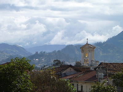 Cuenca, Ekvador, seyahat, sahne, dağlar, manzara, Kilise