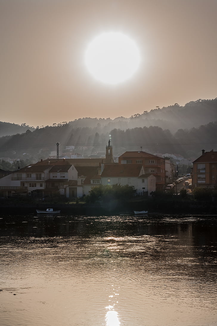 solen, sjøen, Galicia