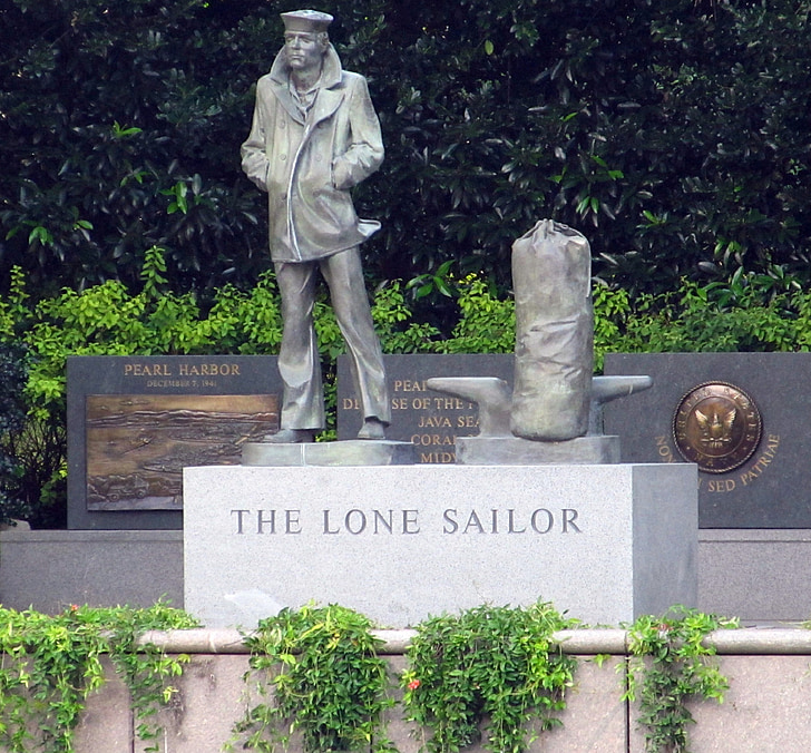 magányos tengerész, szobor, tengerész szobra, szobrászat, emlékmű, emlékmű, Navigator