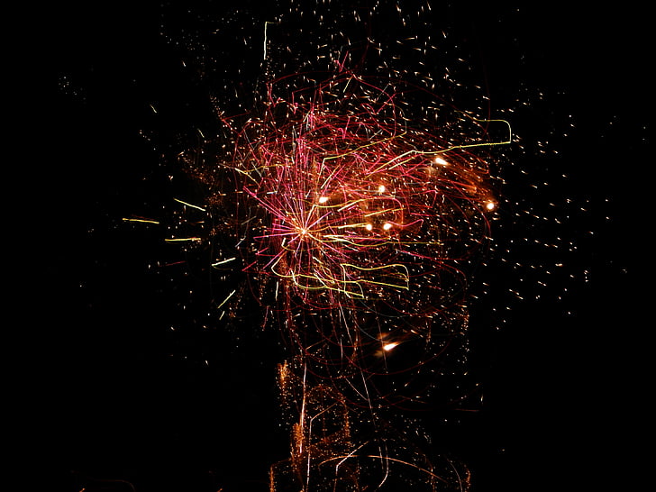 fireworks, light, in the evening, lights, at night, celebration, exploding