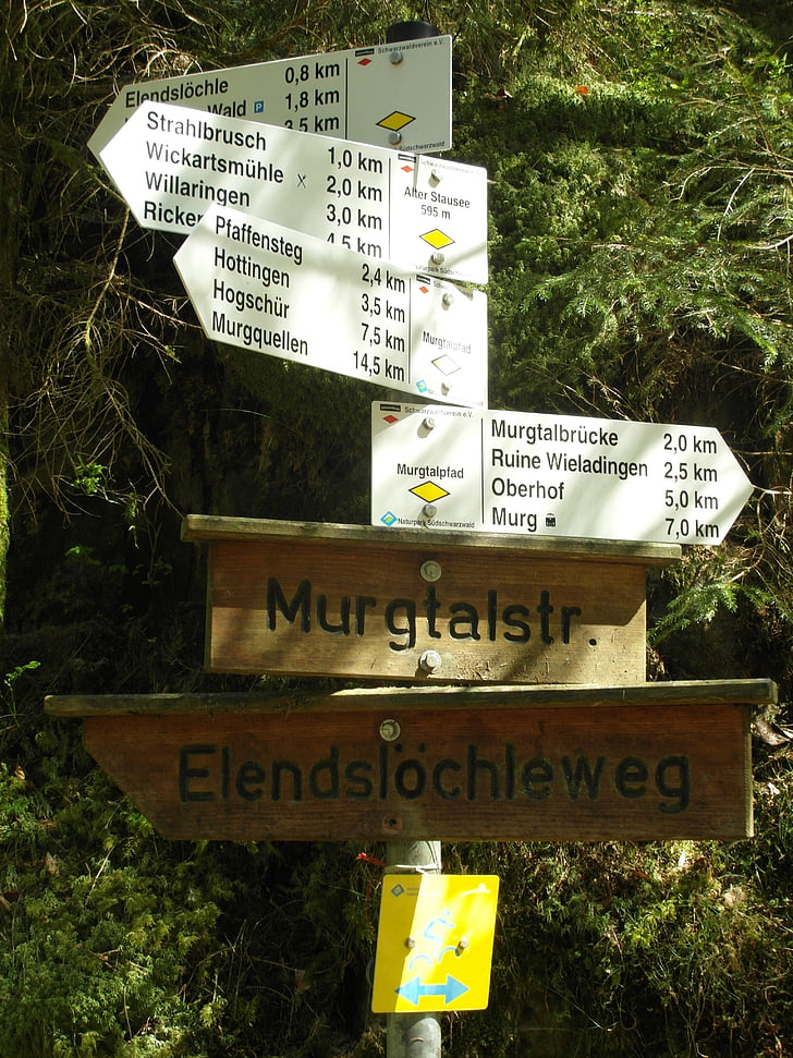Register, Murg-dalen, Schwarzwald, høj Rhinen, vandreture