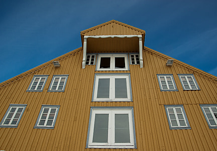 Finska, Tromso, lesena hiša, arhitektura