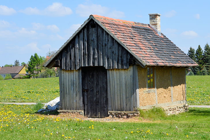 Hut, pieni talo, ristikon, Fachwerkhaus