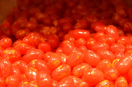 đậu jelly, ngon, Ngọt ngào, màu da cam, lốm đốm, thực phẩm, màu đỏ