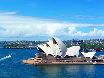 Australia, Sydney, Opera, operahuset, arkitektur, operaen, berømte place