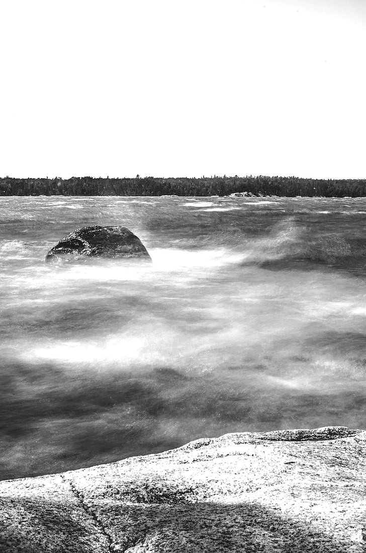 black and white, lake, long exposure, nature, water, tranquil scene, beauty in nature