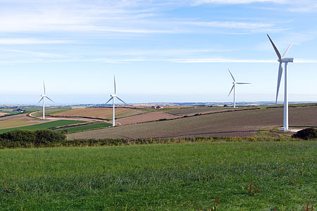 Wind, windturbines, energie, macht, turbine, elektriciteit, milieu