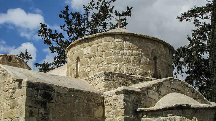 Cyprus, Kolossi, Ayios efstathios, kostol, stredoveké, pravoslávna, Architektúra