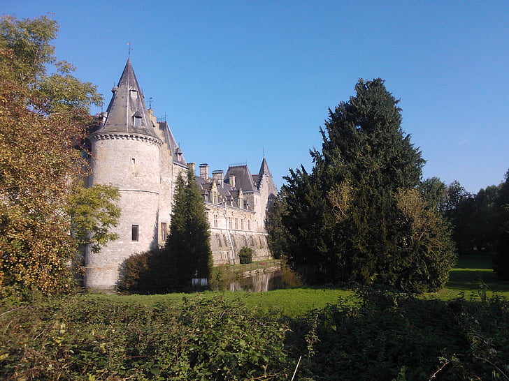 Castelo, medieval, parede de pedra, baluartes, meia-idade, Pierre, história