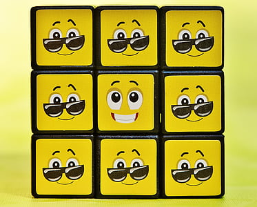 cube, รอยยิ้ม, ตลก, ความรู้สึก, อีโมติคอน, อารมณ์, อารมณ์ความรู้สึก