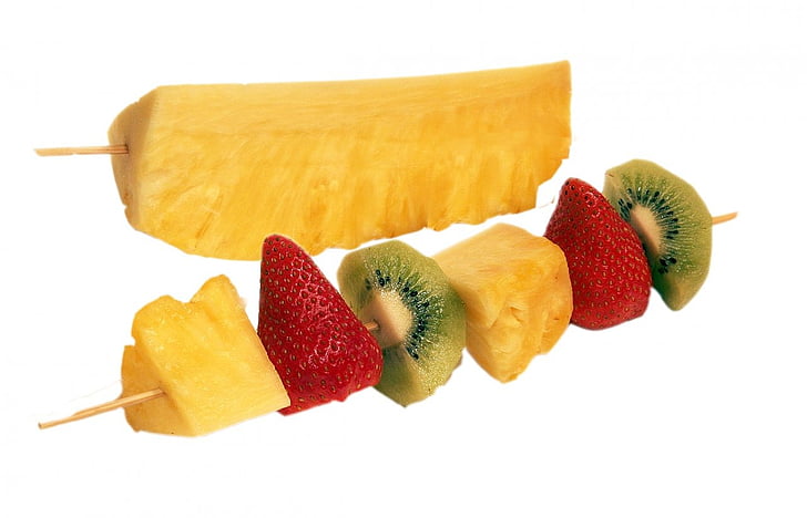 meyve, meyve şiş, meyve, tatlı, lezzetli, sağlıklı, Vitaminler