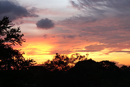 Закат, Таиланд, Солнце, небо