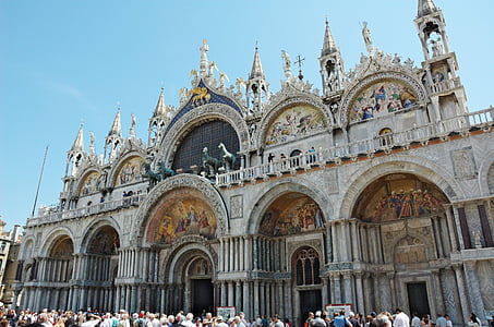 St, mark's, Basilica, Venedig, Italien, kyrkan, Domkyrkan