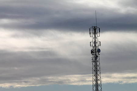 antenn, telekommunikation, telefoni, data, nätverk, röst, Sky