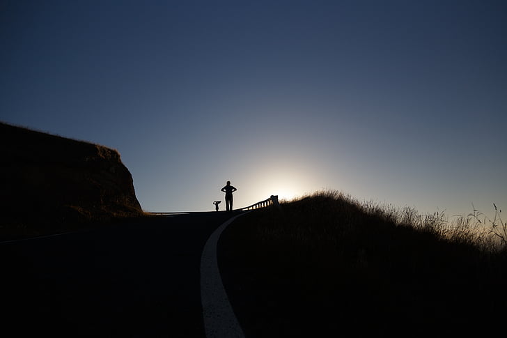 nature, landscape, mountain, people, silhouette, shadow, travel