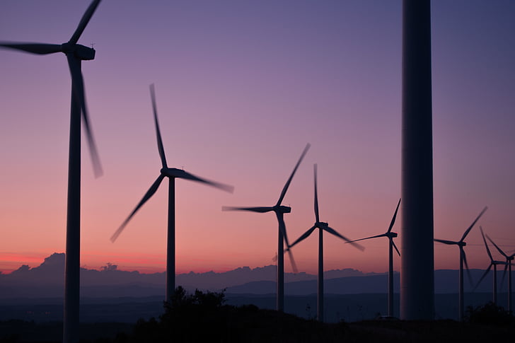 Mulini a vento, energia, alternativa, Vento, ambiente, potenza, energia verde
