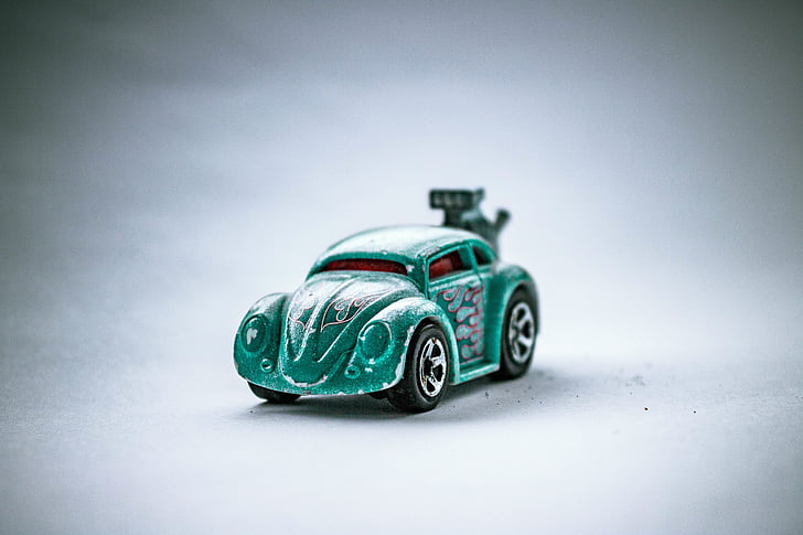 vert, Volkswagen, Beetle, type de, Die, Cast, modèle
