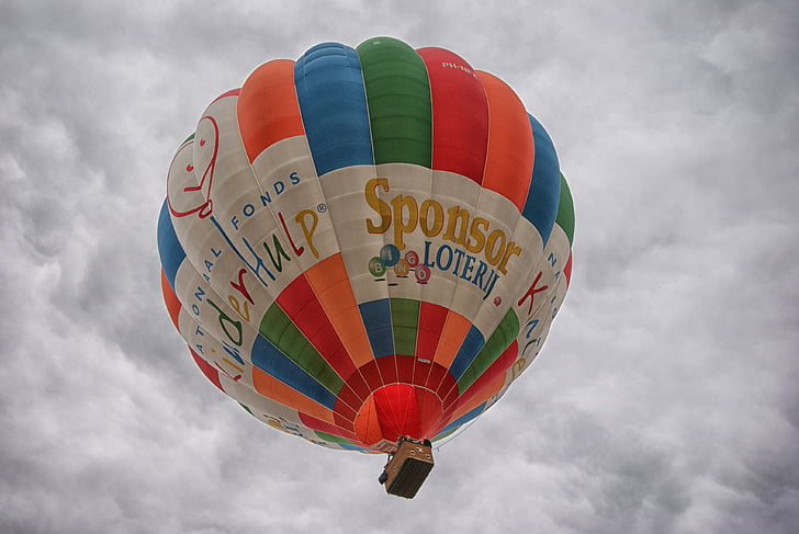 balon na vroč zrak, balon, čolnarjenje, zraka, Nizozemska, plovila