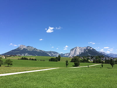 plateau, paysage de montagne, Autriche, base elsee, montagnes, prospective, montagne